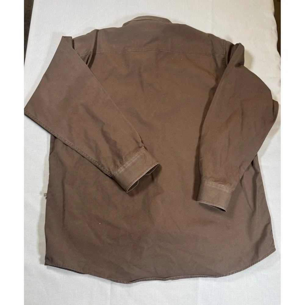 3 Cabelas Shirts Cotton Heavy Duty Long Sleeve Button Outdoor Work Men's XL Tall - Picture 3 of 16